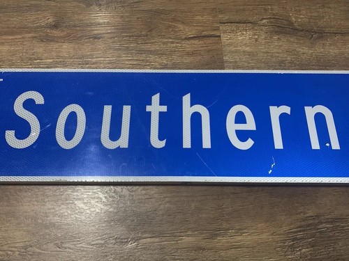 City Of Orange Street Sign Southern AVE 500w Double Sided Reflector Sign - Picture 10 of 11