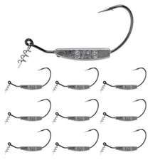 Reaction Tackle Lead Weighted Swimbait Hooks (10-PACK)