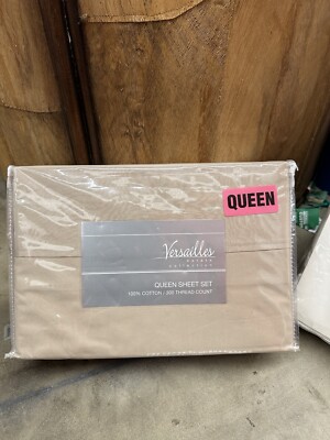 Versailles e state c ti on QUEEN SHEET SET 100% COTTON / 300 THREAD COUNT
