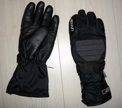 Motorradhandschuhe von Levior in schwarz   Größe M + Thinsulate + Hipor +