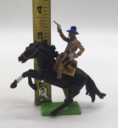 Gran Bretaña LTD Detalle 1971 Vaquero Montado Sheriff a Caballo Inglaterra Figura 3" - Imagen 6 de 6