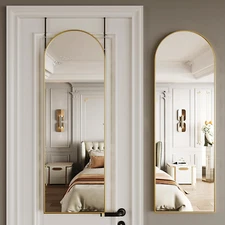 Door Mirror Full Length,Over the Door Full Length Mirror,Hanging Mirrors for Doo
