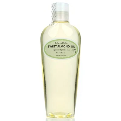 DR.ADORABLE Pure Sweet Almond Oil 2 oz 4 oz 8 oz 12 oz 16 oz 32oz 48 oz 64 oz One gallon