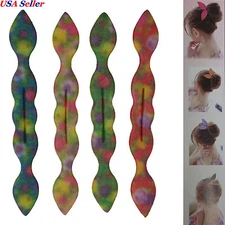 Hair Bun Maker Former Foam Twist Bunny Ear Wire Hair Accessory Tool - US Ship