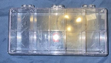 Empty 10 Grids Storage Box/Case for Nail Art False Tips Gems Beads Clear LOT/6