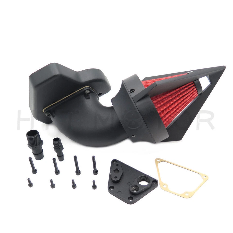 Kits de purificador de aire de clavo de admisión negro para Honda Vtx 1800 R S C N F 2002-2009 Foto 2 de 4