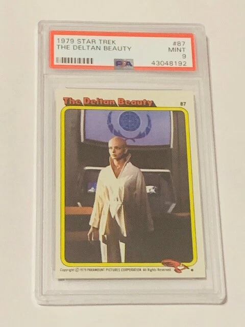 Star Trek Trading Card PSA 9 Topps 1979 Paramount The Deltan Beauty Llia bald 87 - Image 2 of 3