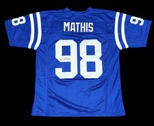 ROBERT MATHIS SIGNED AUTO INDIANAPOLIS COLTS CUSTOM JERSEY W/ JSA