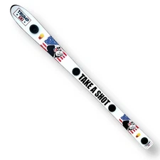 4 person shot ski with sleeve of disposable shot glasses - TrumpSki.