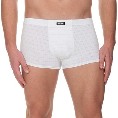 bruno banani hipshort hip short hipster unterhose CHECK LINE 2.0 weiß Gr. M/5
