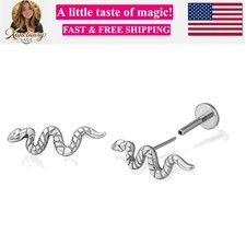 G23 Hypoallergenic 18g Flat Back Stud Earrings F136 Implant Grade Titanium ...