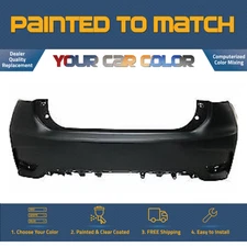 For 2014-2017 LEXUS CT200h; Rear Bumper Cover; w/o Park Sensor Painted to Match