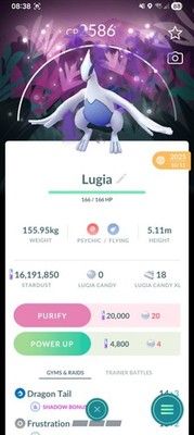 Lugia Pokemon Into The Wild Back Purified Registriert Oder 30 Tage