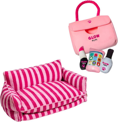 Diva Dog Bundle: Stylish Sofa Bed & Fun Hide-and-Seek Purse Toy Set