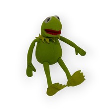 10" BEANBAG PLUSH STUFFED THE MUPPET MUPPETS SHOW KERMIT THE FROG DOLL EUC E6