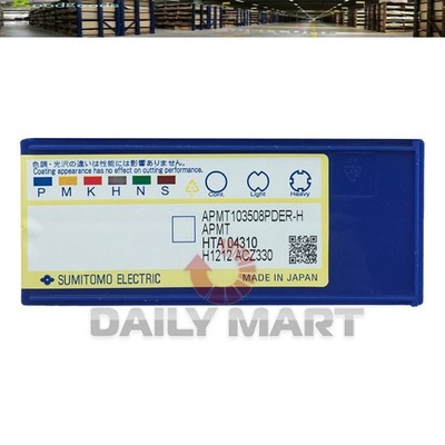 10PCS/New In Box SUMITOMO APMT103508PDER-H ACZ330 Carbide Inserts CNC Blade