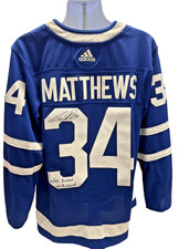 Auston Mathews Autographed Jersey Adidas INSCRIBED!!
