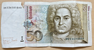 50 DM D Mark Schein 1996 Banknote Bundesbank