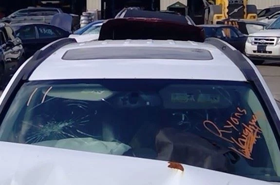 Espejo retrovisor 10 11 12 13 14 15 16 2017 Dodge Caravan atenuación automática con micrófono Foto 3 de 4