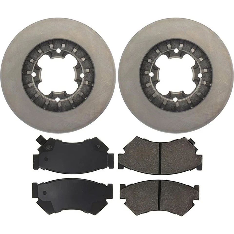 Juego de rotores de freno delanteros + pastillas de freno para 1989 - 1991 1992 1993 1994 Subaru Justy Foto 4 de 4