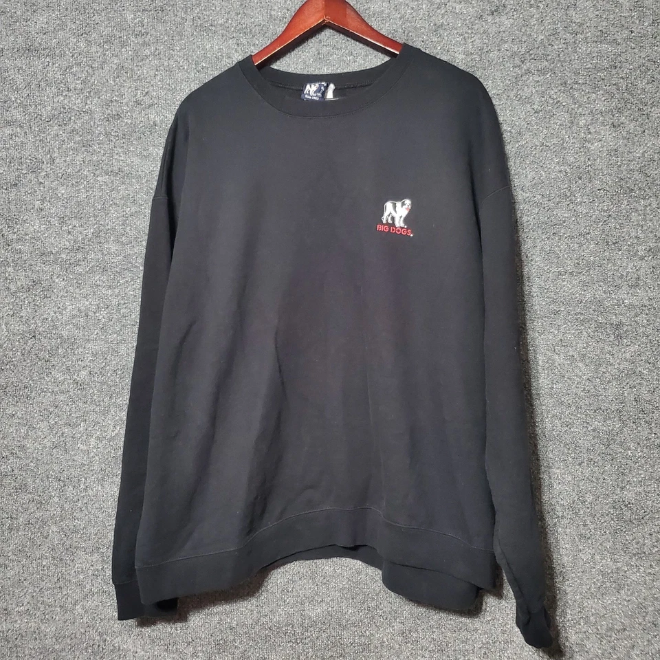 Sudadera De Colección Big Dogs Para Hombres 2XL Negra No Se Puede Arreglar Estúpida Y2K Grunge Informal  Foto 4 de 4