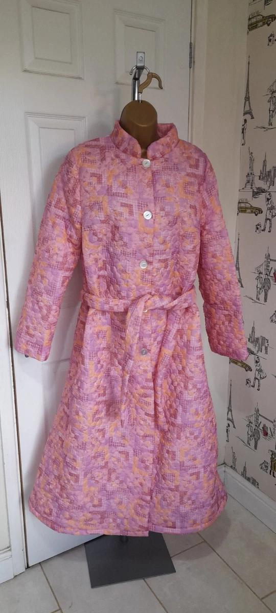 chinese dress ladies Quilted Block Printed Dressing Gowns – CosyBuddha