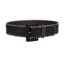Cintura In Pelle PU Bianca Fatta A Mano Per Jeans Donna Accessori Cintura Vita