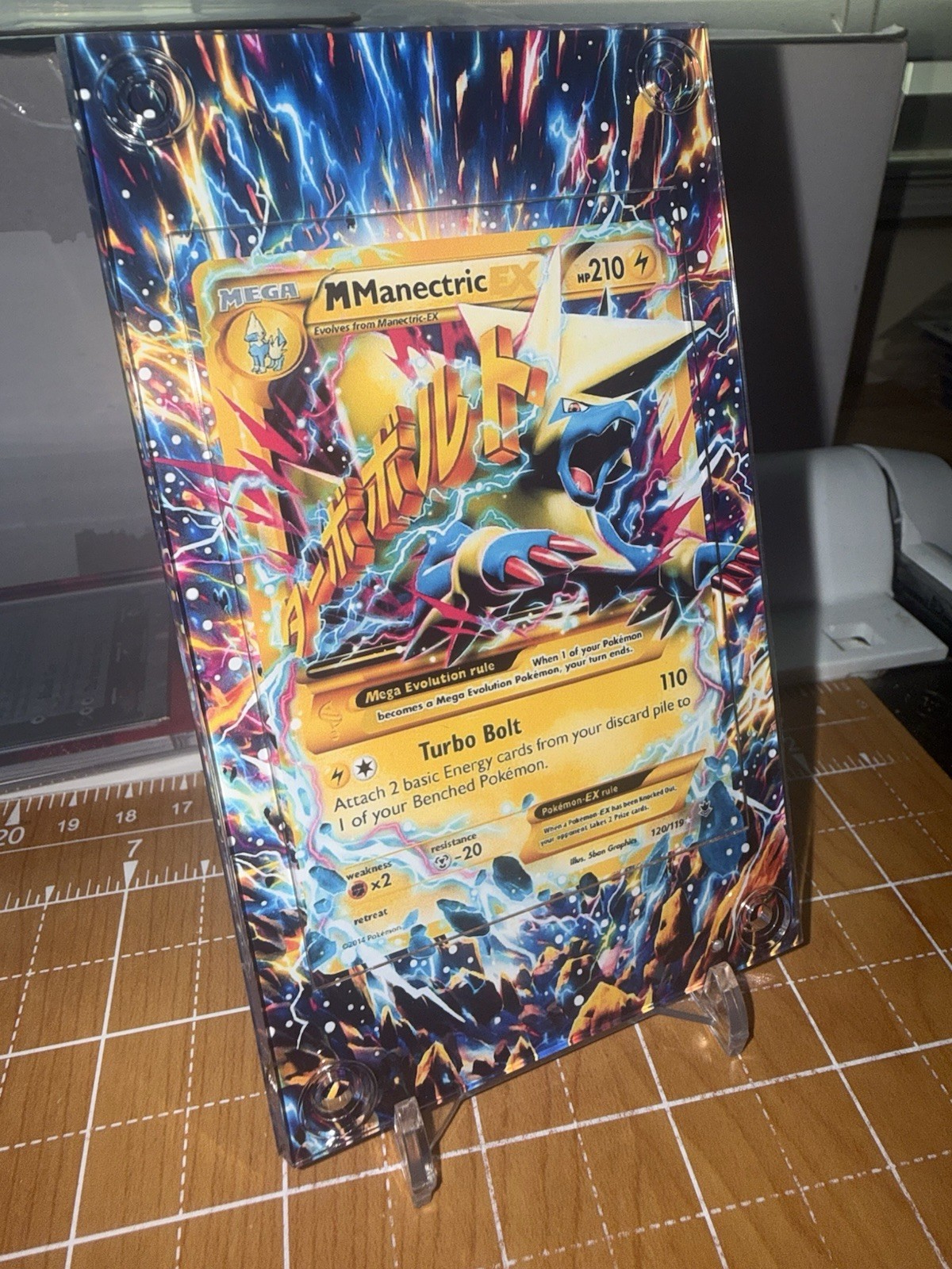 M Manectric EX Secret Rare 120/119 XY - Phantom Forces Extended Art Case