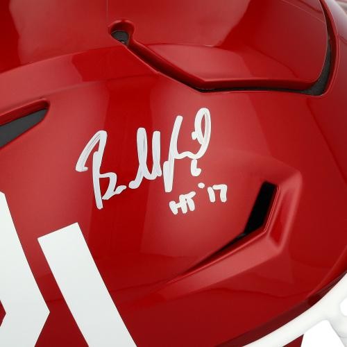 Baker Mayfield Oklahoma Sooners Signed Flex Authentic Helmet w/Heisman 17 Insc - Picture 2 of 2