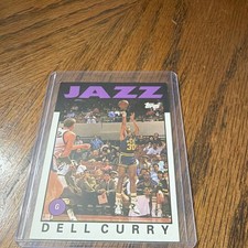 Topps Archives 1992-93 Dell Curry Rookie #48 Charlotte Hornets NBA Card. rookie card picture