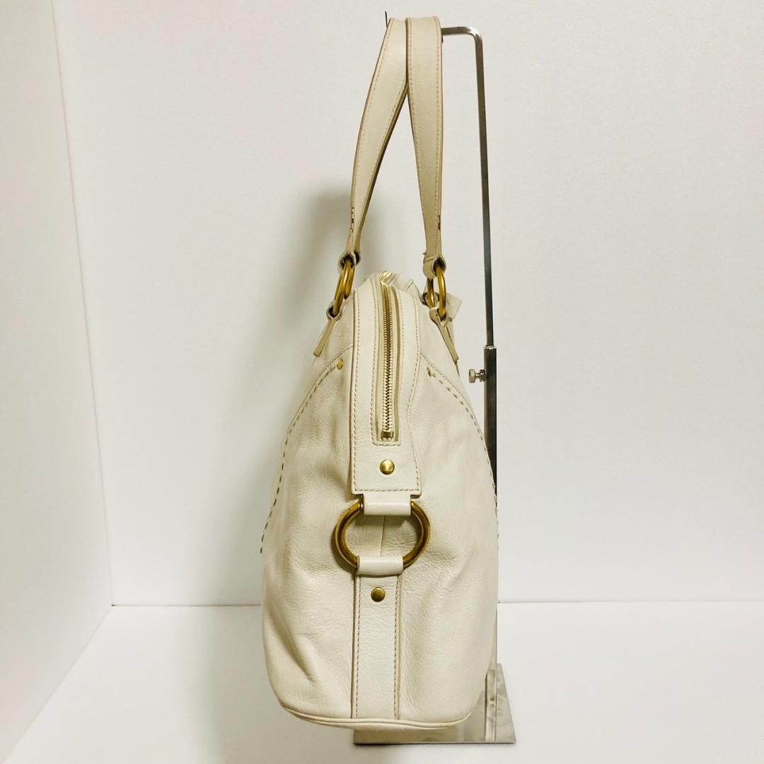 Borsa a tracolla Rank A Yves Saint Laurent M pelle bianca