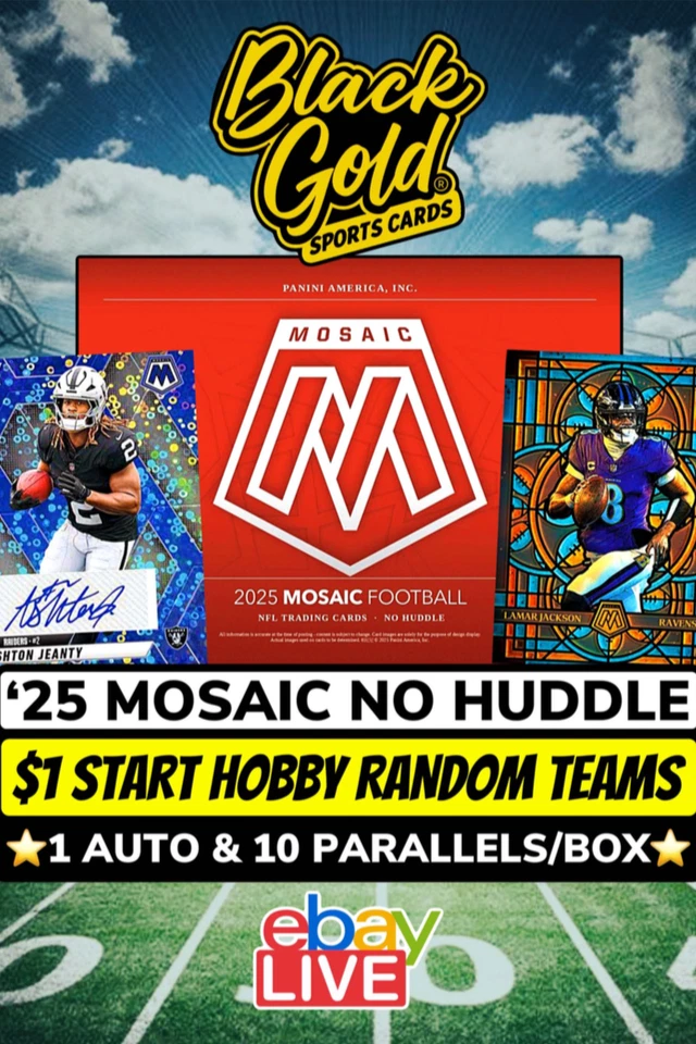 $1 Random 2025 Mosaic Football No Huddle/Choice Mixers!!