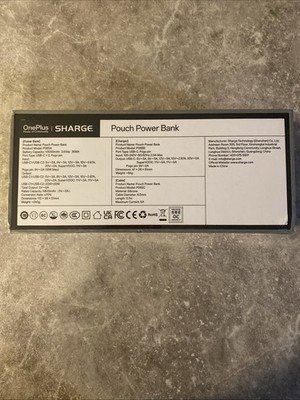 SHARGE One Plus Pouch Power Bank 10000 mAh All In One Portable Charger