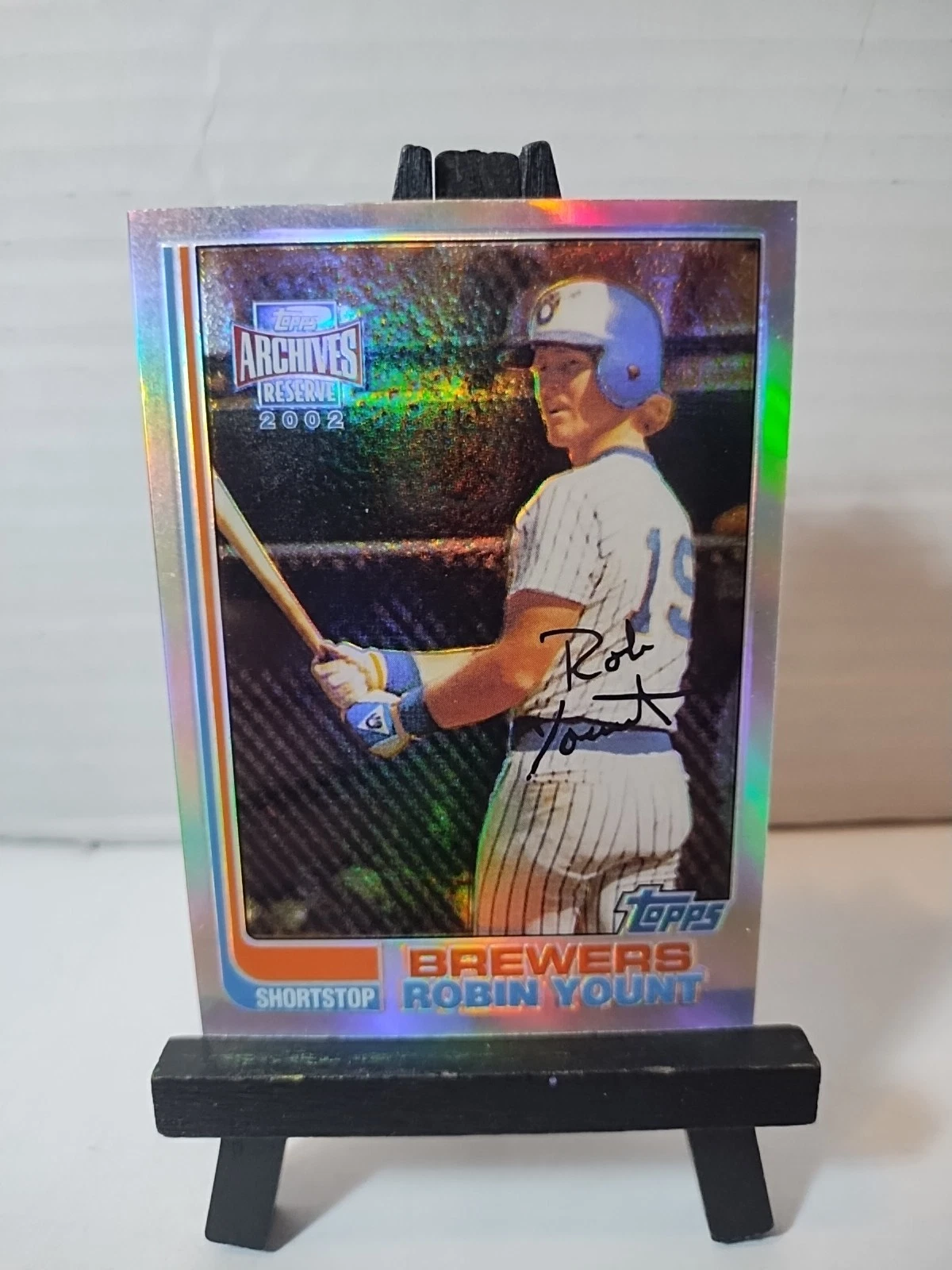 ROBIN YOUNT Milwaukee Brewers 2002 Topps Archives Reserve #96 Refractor MLB HOF