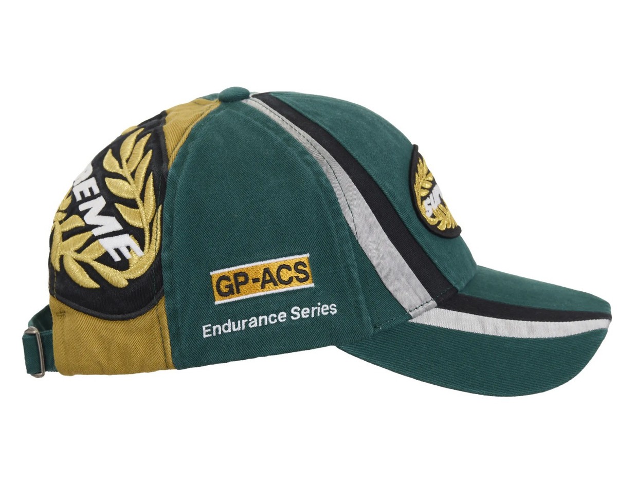 Supreme Endurance Series 6 Panel Hat Green One Size Racing Cap