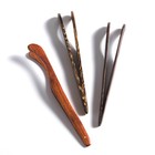 3pcs Solid Wood Tea Clamp Tea Ceremony Accessories Ebony Style Style