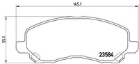 2X Brembo Bremsbelagsatz, Scheibenbremse P 54 030 FüR Chrysler CitroËN Dodge