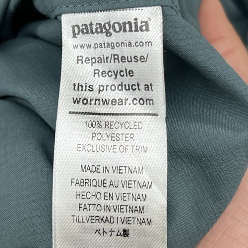 Patagonia Button Up Shirt Mens Large Green Long Sleeve Lightweight Hiking Adult - Picture 5 of 15
