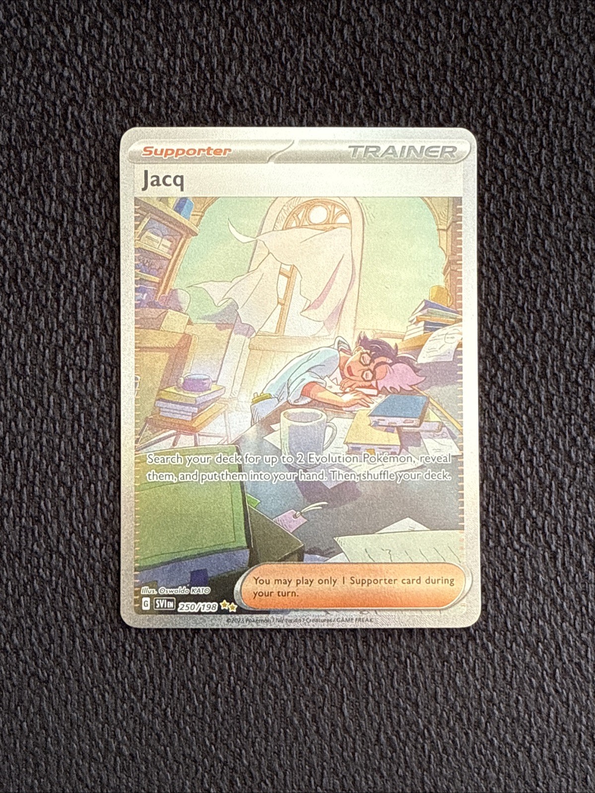 Pokémon TCG Jacq 250/198 Special Illustration Rare Scarlet & Violet NM/M