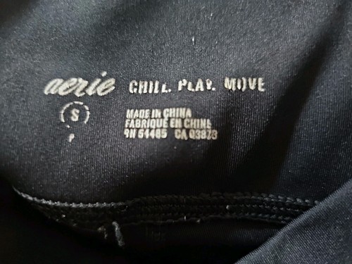 Aerie Leggings Women's Black Athletic wear Size Small - Picture 6 of 6