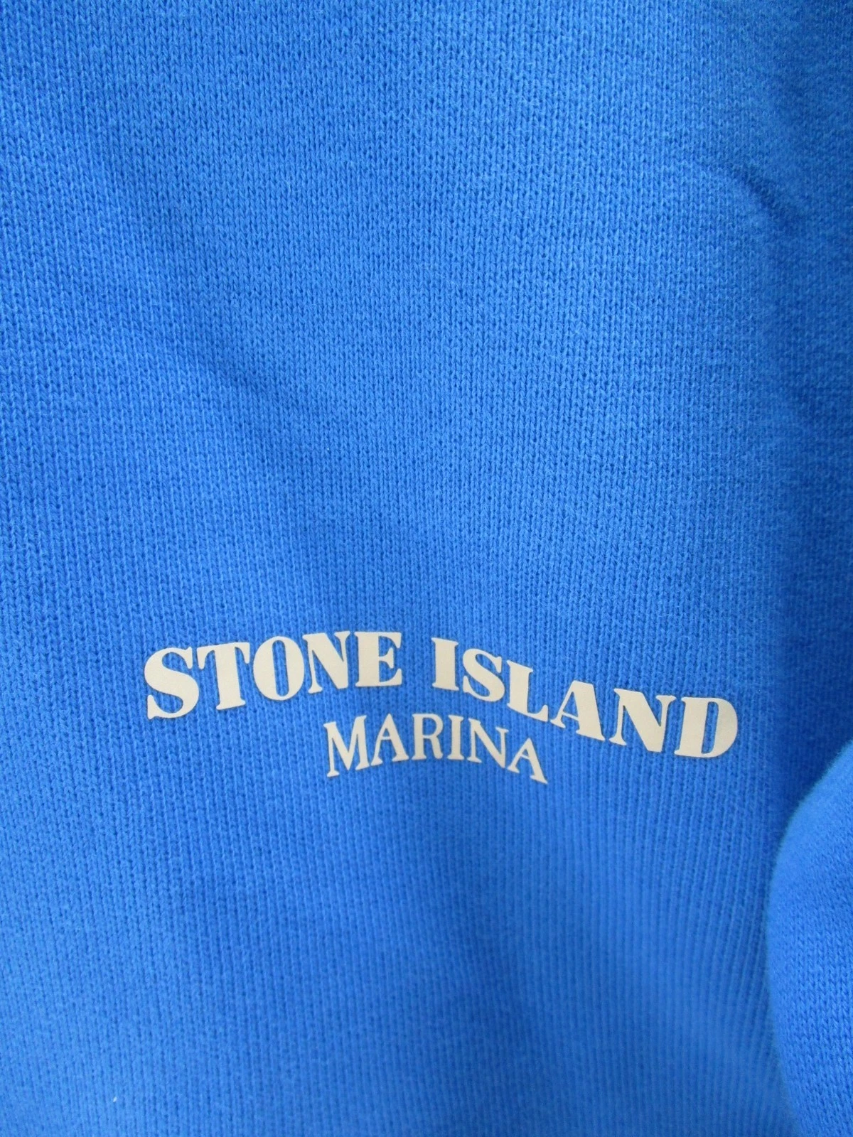 Stone Island Felpa Uomo XL Blu Marina Pullover Felpa con Cappuccio Streetwear Pesante
