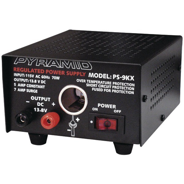 New Pyramid PS9KX 5 Amp Power Supply w/Cigarette Lighter Plug