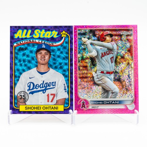 2022 Topps Chrome Shohei Ohtani Magenta /350 2024 Topps Purple Foil /75 All Star