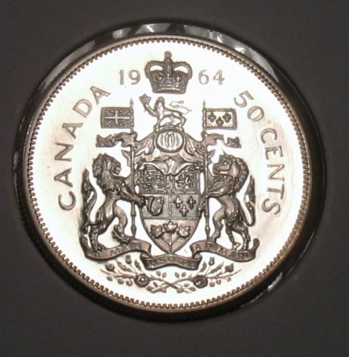 1964 50C Canada Proof Like Silver Half Dollar