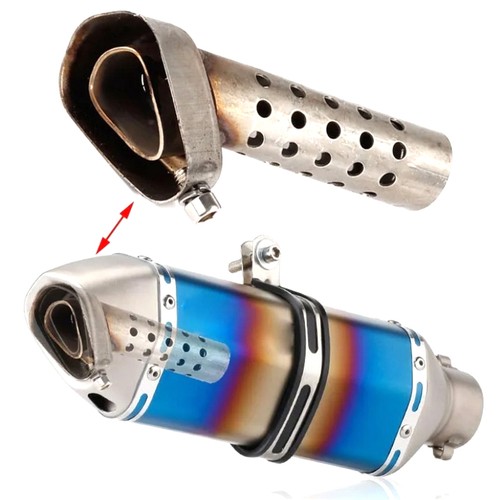 Universal Front Mid End Catalyst DB Killer For Motorcycle Exhaust Muffler - Picture 6 of 6