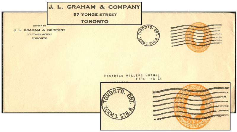 CANADA 1¢ OVAL DIE #10 TAB/PRECAN/BOND BROKER ENX14-23