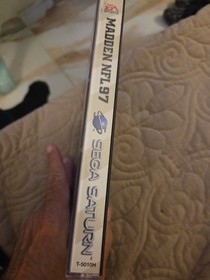 Sega Saturn Madden NFL 97 Complete In Box CIB w/ Poster Football Video Game