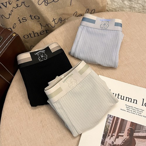 Men's Cotton Underwear Striped Teddy Bear Briefs Comfortable Breathable Panty 4L - Picture 16 of 27