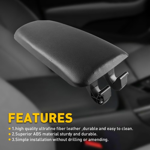 Para Audi A4 Cuero 2004-2008 Reposabrazos Central Caja Consola Tapa Cubierta Duradera UE - Imagen 7 de 12