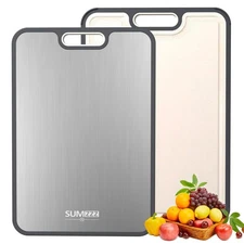 Titanium Cutting Board for Kitchen Cutting Board Double Sided Food Grade Pure...